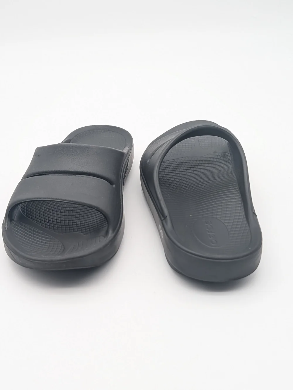 OOFOS OOahh Men's Black Slide Sandals Slip-On Cushioned Lightweight M7-W9
